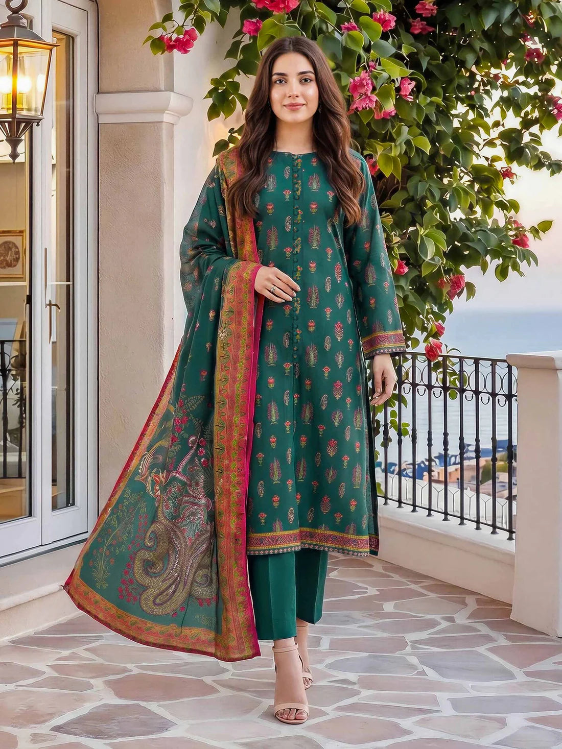 3 Piece Lawn Suit (Unstitched)